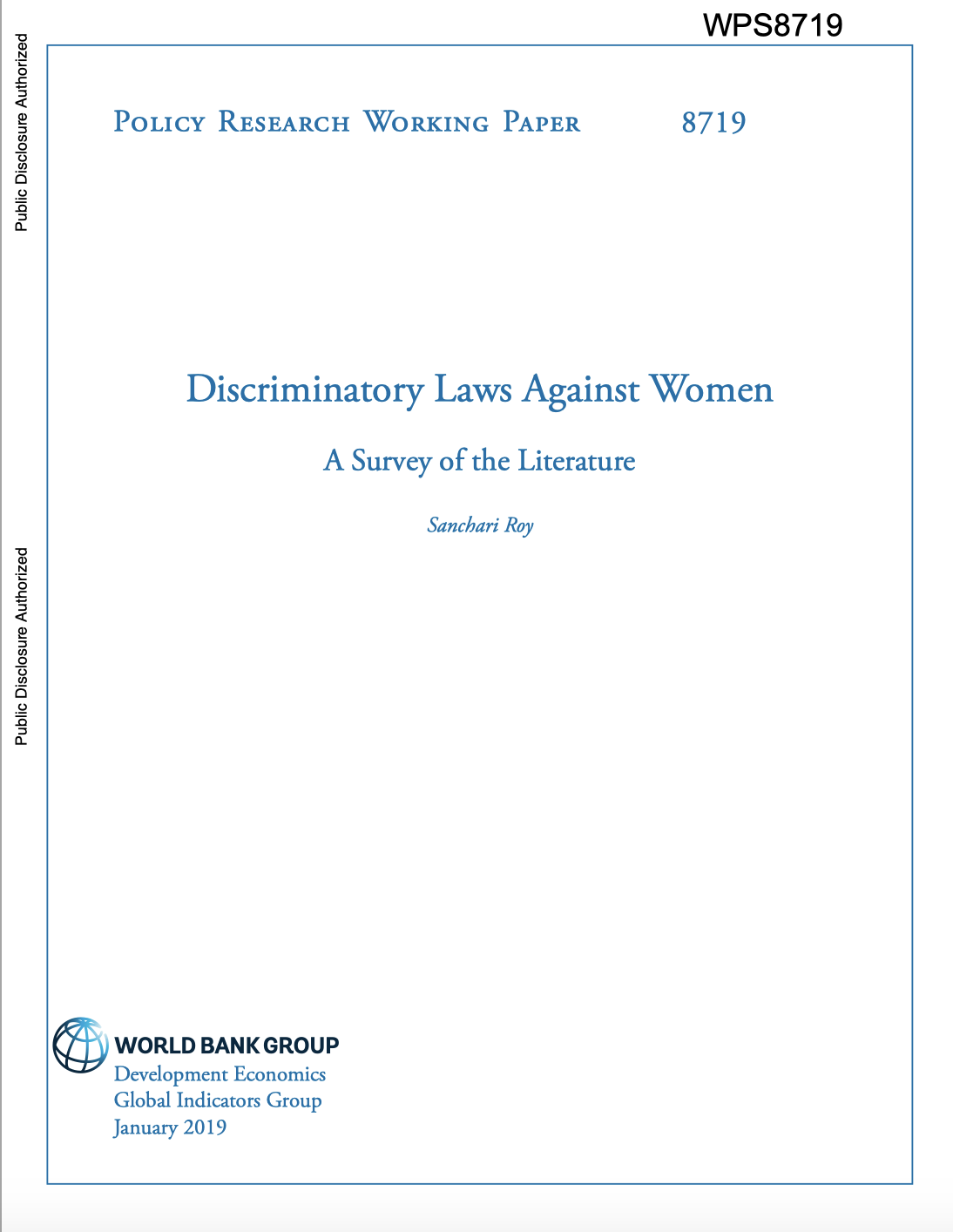 Discriminatory Laws Against Women